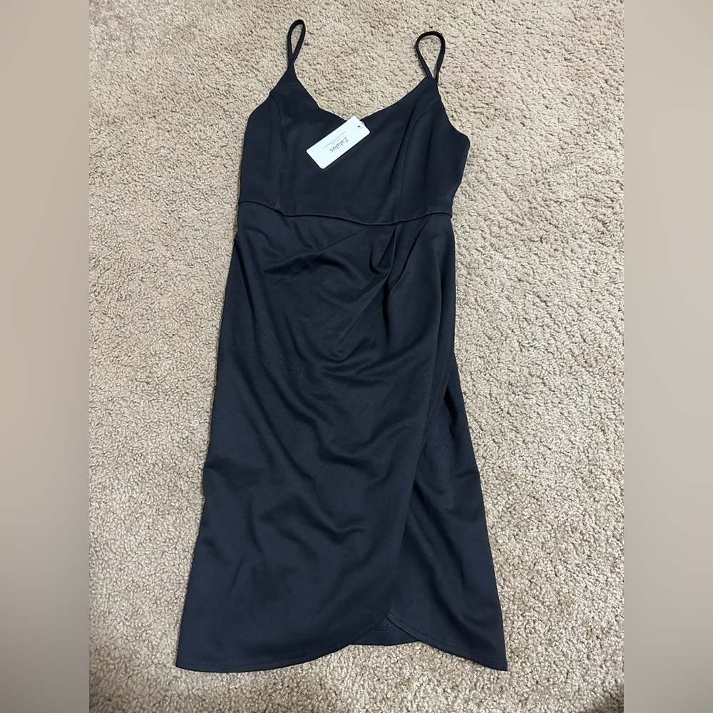 Black mini dress